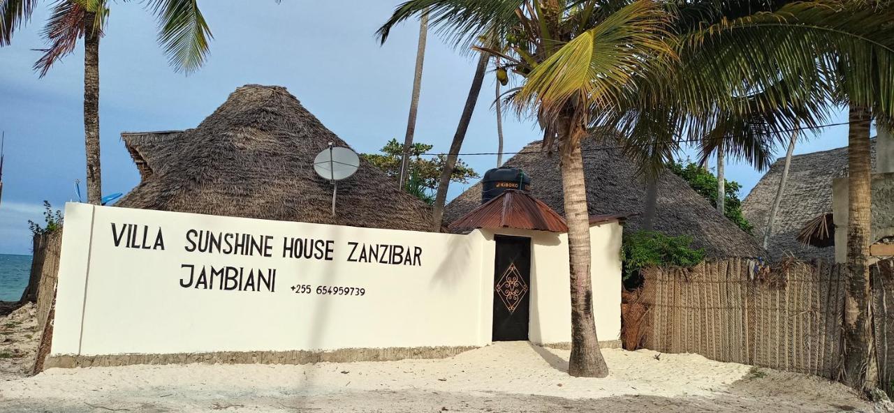 A Villa Sunshine House Zanzibar Jambiani  Bagian luar foto